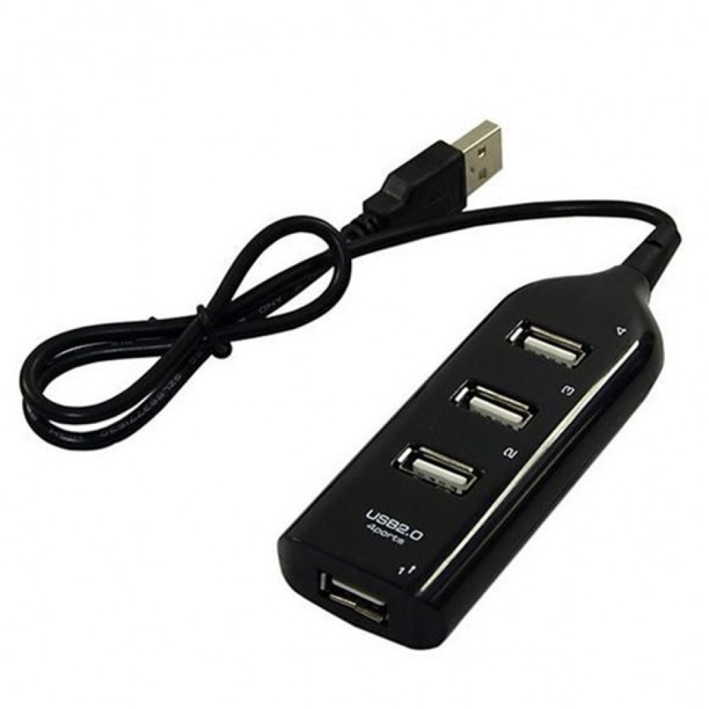 Power Bar Style USB 2.0 4-Port Hub (50-cm Cable)