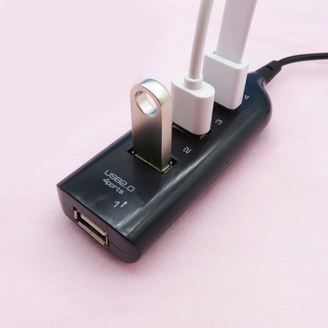 Power Bar Style USB 2.0 4-Port Hub (50-cm Cable)