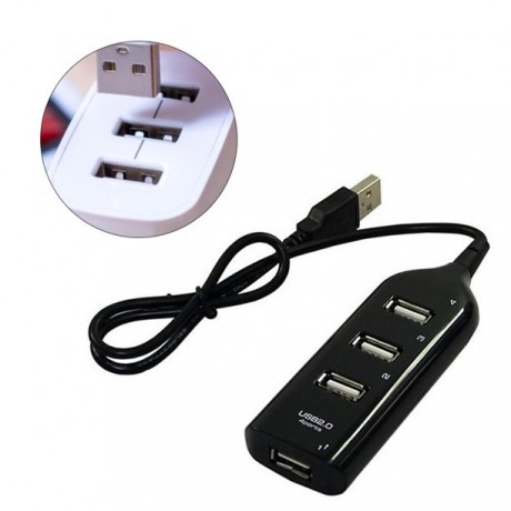 Power Bar Style USB 2.0 4-Port Hub (50-cm Cable)