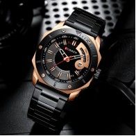 Curren 8344 Wristwatch For Men Waterproof Quartz Watch Business Stainless Steel Strap Watch With Luminous Display