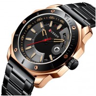 Curren 8344 Wristwatch For Men Waterproof Quartz Watch Business Stainless Steel Strap Watch With Luminous Display