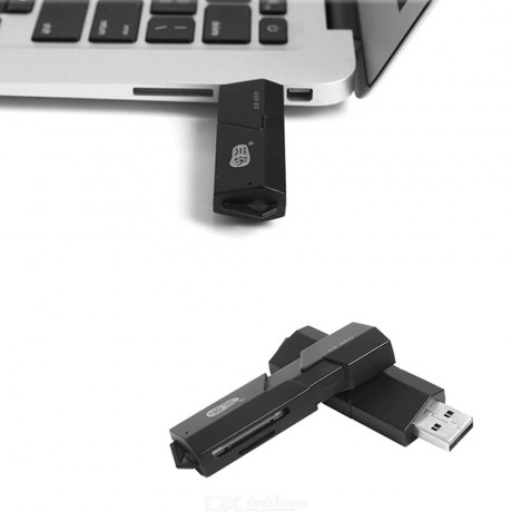 Kawau C295 USB 2.0 Micro Card Reader With SD Slot Supports Up To 128GB