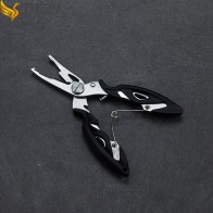 Stainless Steel Curved Mouth Fishing Pliers Multi Function Lure Pliers Fish Control Device Lashing Pliers