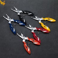 Stainless Steel Curved Mouth Fishing Pliers Multi Function Lure Pliers Fish Control Device Lashing Pliers
